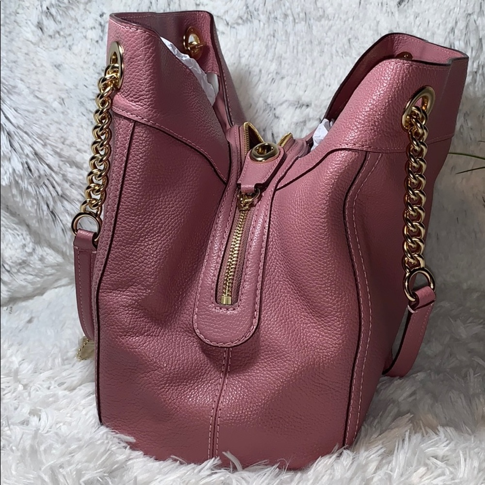 Coach purse bag NEW Pebbled leather EDIE turn-lock - Picture 9 of 12